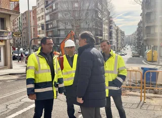 Carlos García Carbayo en las obras de la Carretera de Ledesma