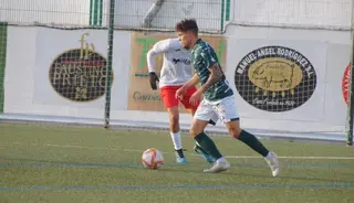 Caramelo, ante el Ribert | FOTO SALAMANCA24HORAS.COM