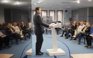Alfonso Fernández Mañueco comparece ante los medios de comunicación con motivo de la convocatoria de las elecciones autonómicas | Rubén Cacho (Ical)