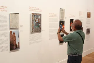 Inauguración de la exposición 'Nebrija, el ideal humanista' en la Universidad de Salamanca.