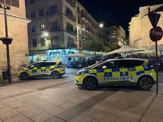 Policia Local de Salamanca de noche