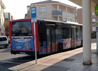 Autobús en Carbajosa de la Sagrada