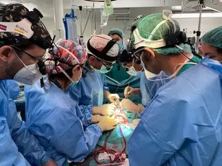 Bebé trasplantada del intestino delgado. ICAL