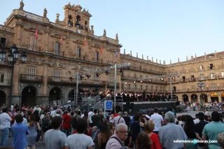 Concierto de la Orquesta Sinfónica de Castilla y León en la Plaza Mayor | Foto archivo