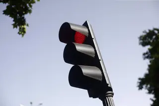 Semáforo rojo. Foto EP