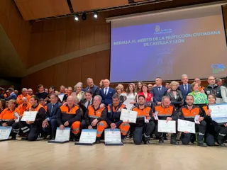 Entrega de medallas al Mérito de la Protección Ciudadana. Foto JCyL
