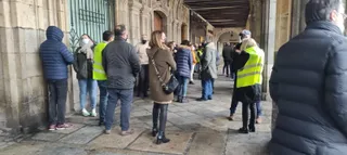 El personal del Ayuntamiento de Salamanca, desalojado por la alarma de incendios