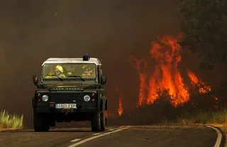 Incendio de El Payo, declarado nivel 2 con desalojo de los vecinos | José Vicente - ICAL