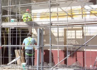 Imagen de archivo de una construcción de vivienda.