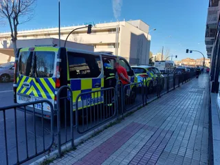 Operación policial en la calle Jamaica