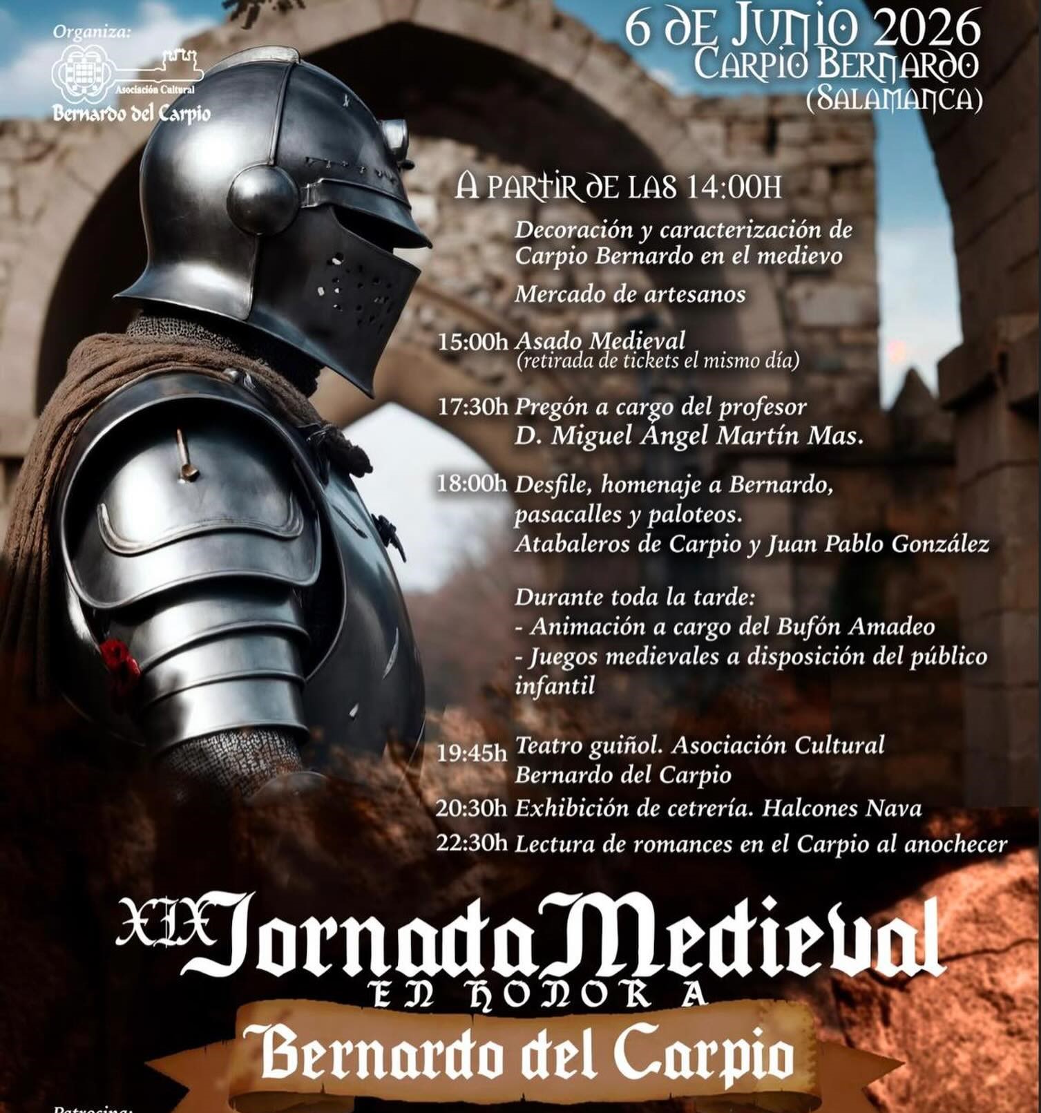 Programa Fiesta Medieval Bernardo Del Carpio
