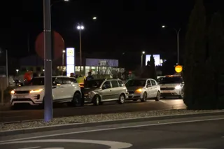 Accidente en la rotonda de las llaves de Santa Marta de Tormes