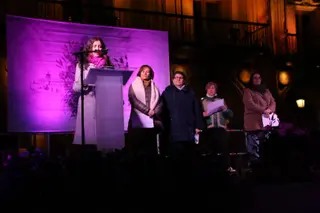 Lectura de manifiesto por el Día Internacional de la Eliminación de la Violencia contra la Mujer