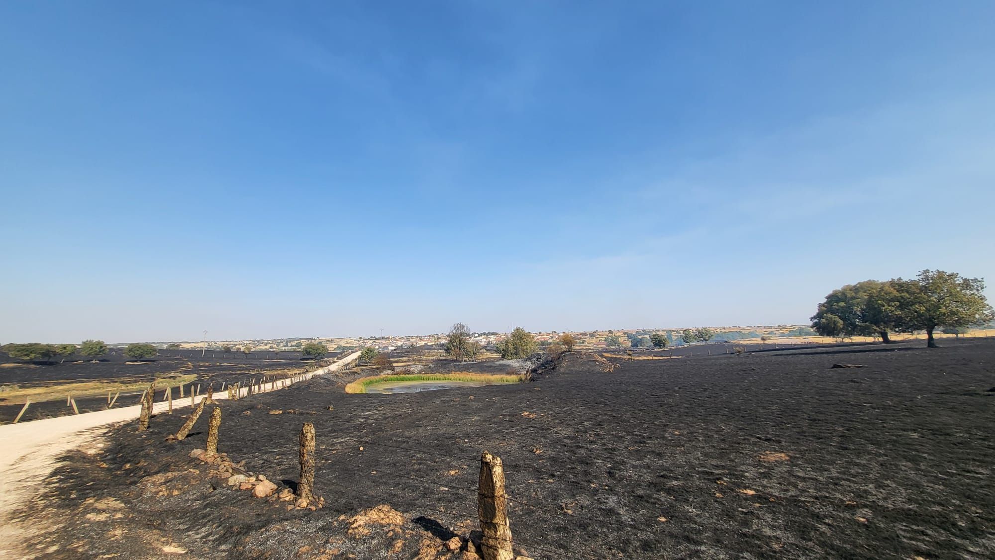 El municipio de Cipérez afectado por el incendio