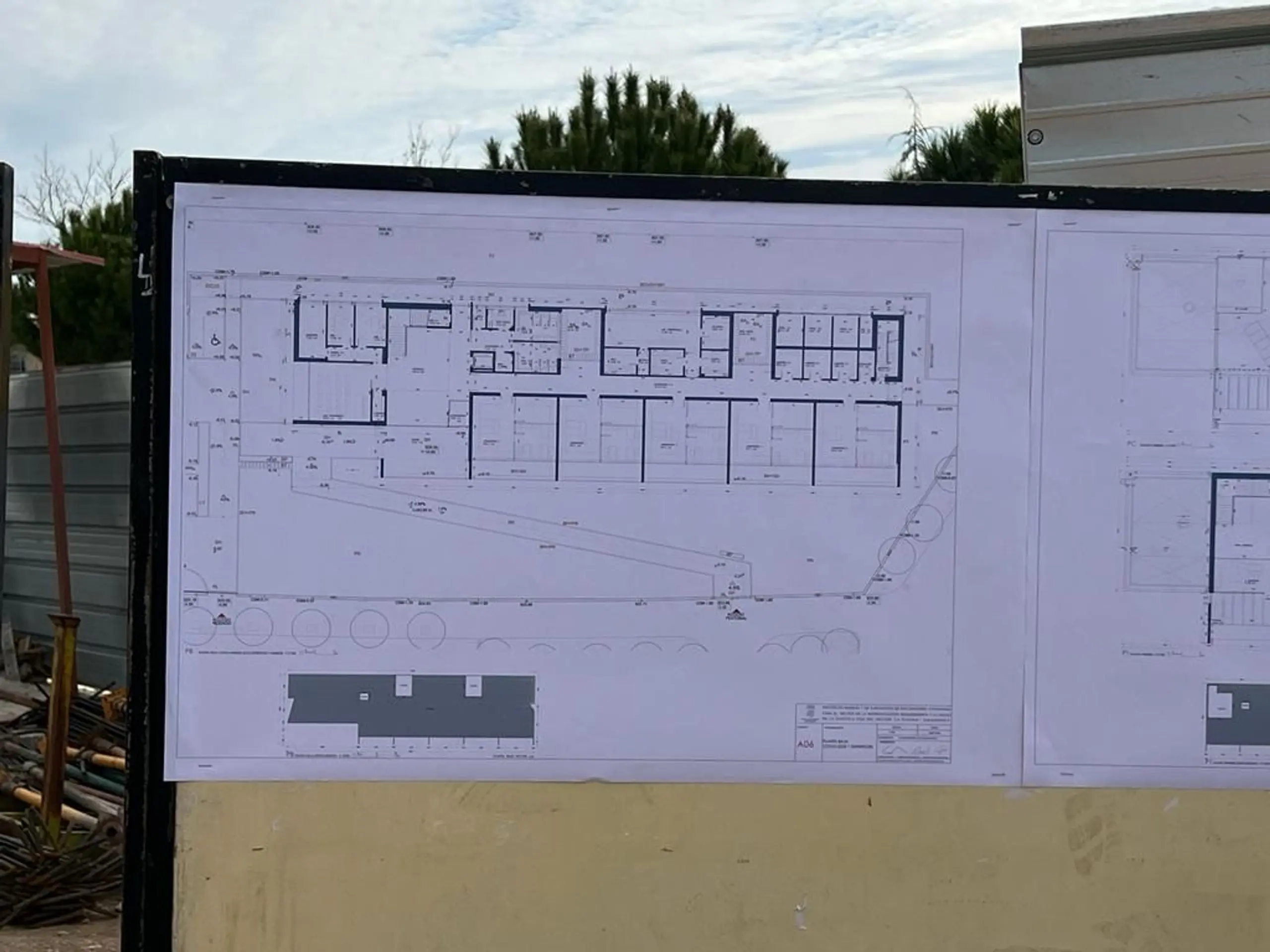 Plano De Construcción Durante Las Obras De La Incubadora De Empresas Biosanitarias Abioinnova