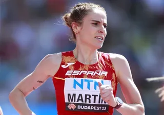 Lorena Martín, en el Mundial de Budapest | FOTO ATLETISMO RFEA