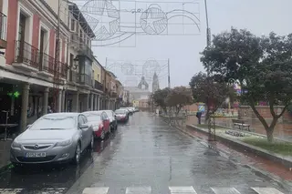 La nieve se ha vuelto a hacer presente en Peñaranda