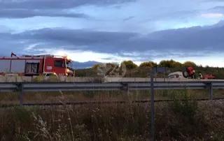 Un herido tras volcar un vehículo en Aldeaseca de Armuña