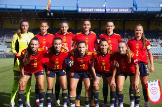 Carmen Álvarez, con la Selección sub 19 | FOTO SEFUTBOLFEM