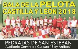 CARTEL II GALA DE LA PELOTA DE CASTILLA Y LEÓN PEDRAJAS DE SAN ESTEBAN