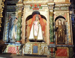 Retablo Virgen Rosario iglesia Calzada de Valdunciel