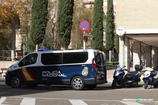 Policía Nacional plaza de Barcelona. Foto de archivo