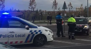Accidente en la glorieta de la Charrería