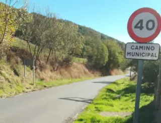 Carretera en la que ha ocurrido el accidente mortal de La Calzada de Béjar