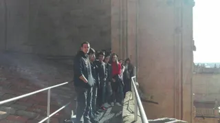 Visita del colegio San Juan Bosco al centro de Salamanca