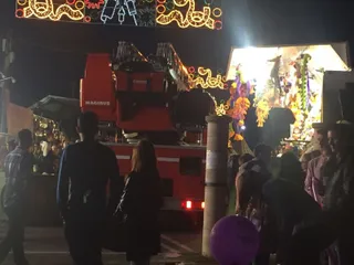 Bomberos en el recinto ferial de La Aldehuela