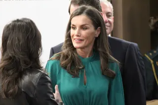La Reina Letizia visita el Centro Internacional del Español.