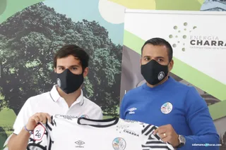 Candelas y Rafa Dueñas con el Salamanca CF UDS