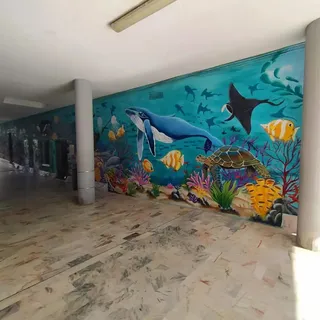 Mural Océano Rober Bece en Santa Marta