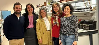 Equipo investigadores de la Universidad de Salamanca en la Escuela Politécnica Superior de Zamora, bajo la dirección de la profesora Diana Movilla Quesada. Foto USAL