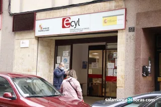 Oficina del Ecyl. Foto de archivo