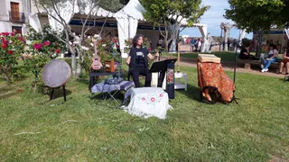 Actuación durante la feria alimentaria de Ledesma