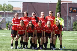 Once titular del Salamanca Fútbol Femenino ante el Ponferrada Fútbol.