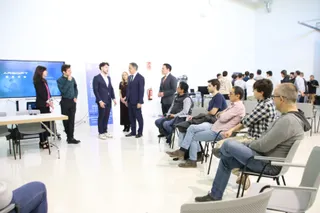 El alcalde de Salamanca, Carlos García Carbayo, participa en la apertura del nuevo Centro de Innovación Tecnológica Tormes+