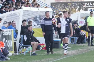 Ponz, durante el choque ante el Fuenlabrada | FOTO ANDREA MATEOS