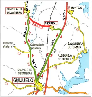 Corte tráfico entre Berrocal y Pizarral