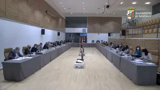 Sesión plenaria del Ayuntamiento de Salamanca