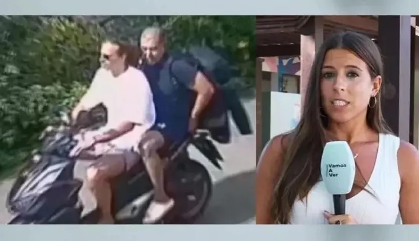 María Vicente retransmitiendo en directo