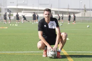 Primer entrenamiento de Eslava con Unionistas