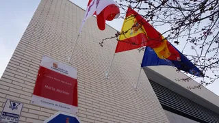El director general de Centros e Infraestructuras, José Migel Sáez, visita la última fase al CEIP Maria Moliner de Castellanos de Moriscos (1)