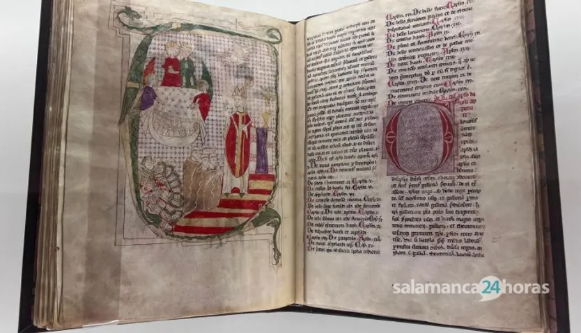 Exposición sobre la historia del libro en el Aula de la Columna de las Escuelas Mayores