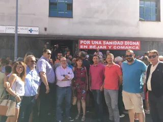 Foto. Concentración en Béjar. Sanidad digna