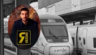 Montaje del tren Alvia en la Estación de Vialia con David Broncano