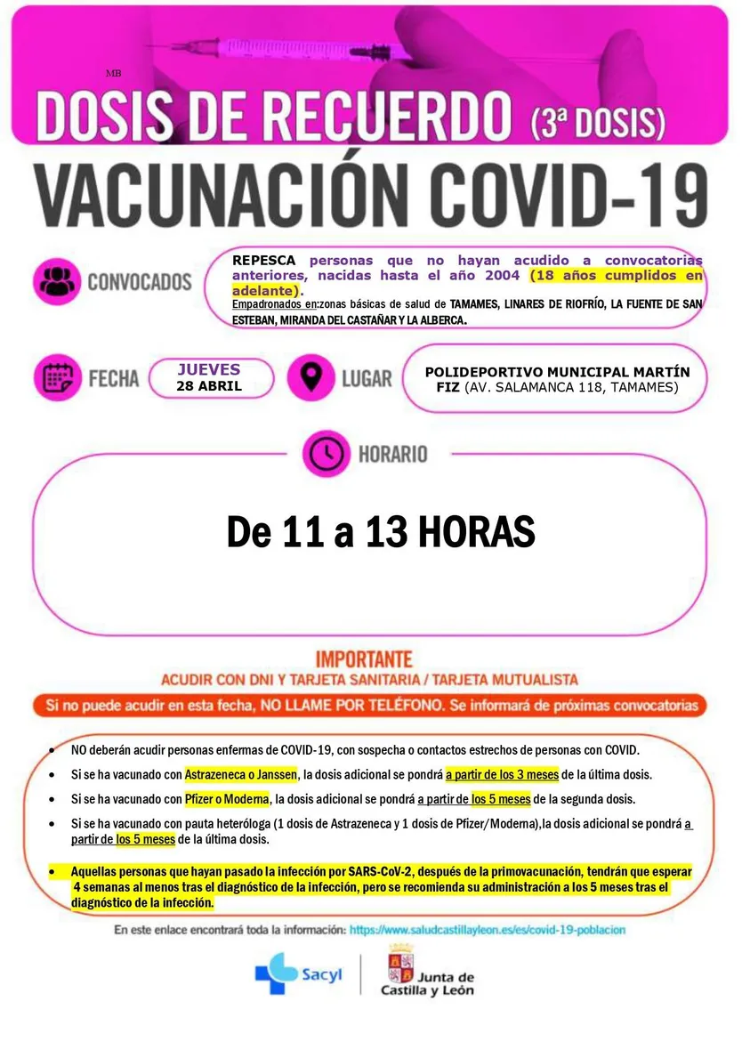 Repesca dosis de recuerdo pabellón de Tamames