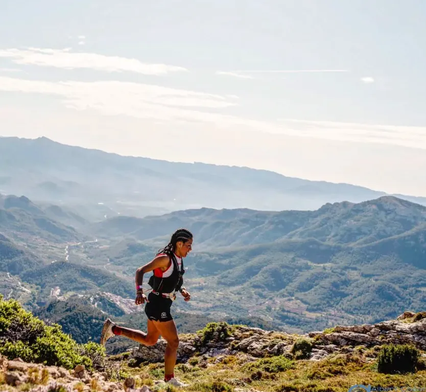 Juanta Montaño en la carrera Trencacims