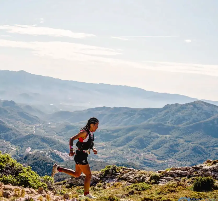 Juanta Montaño en la carrera Trencacims